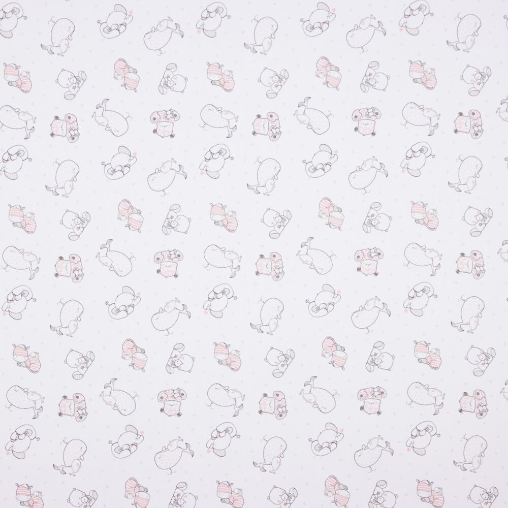 Piqué Canutillo Hipopótamo Rosa - Ribes y Casals