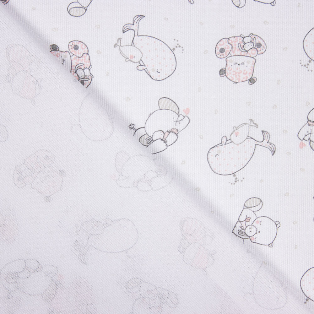 Piqué Canutillo Hipopótamo Rosa - Ribes y Casals