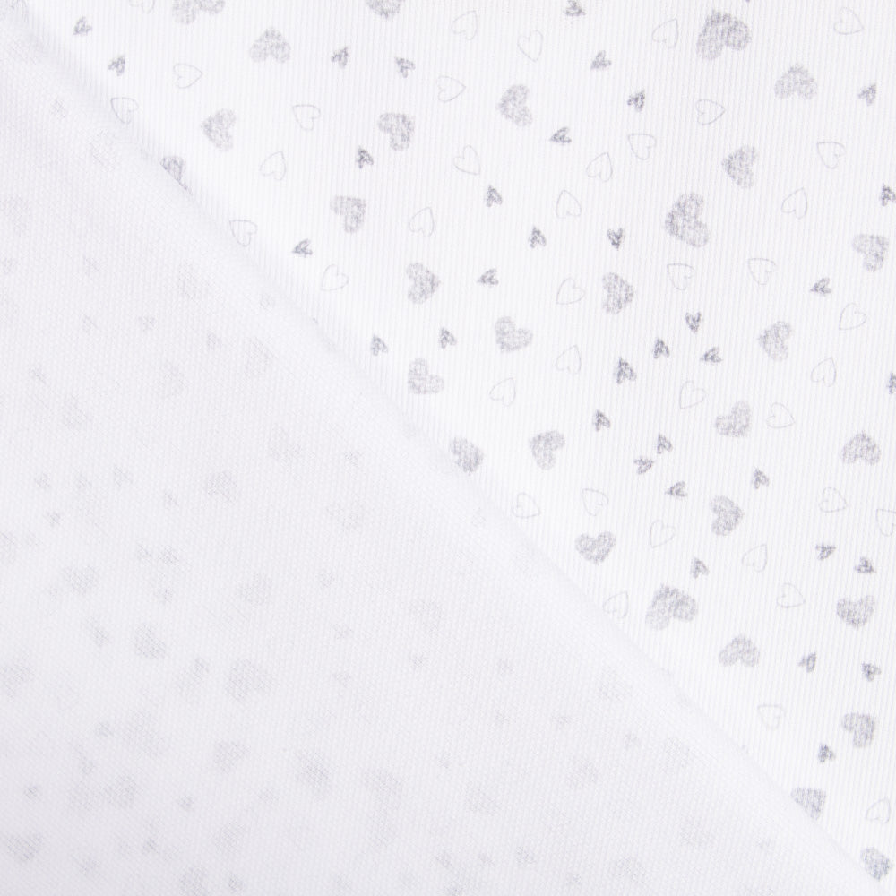 Piqué Canutillo Corazones Grises - Ribes y Casals