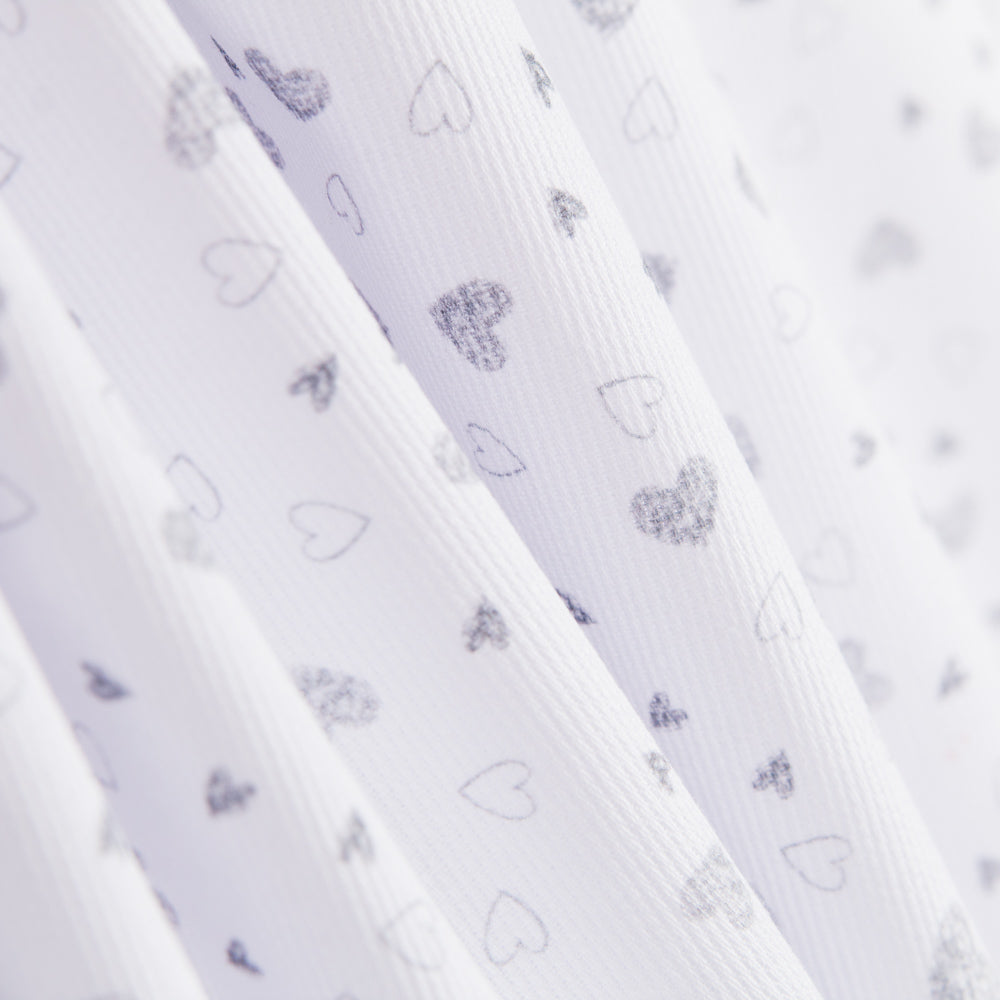 Piqué Canutillo Corazones Grises - Ribes y Casals