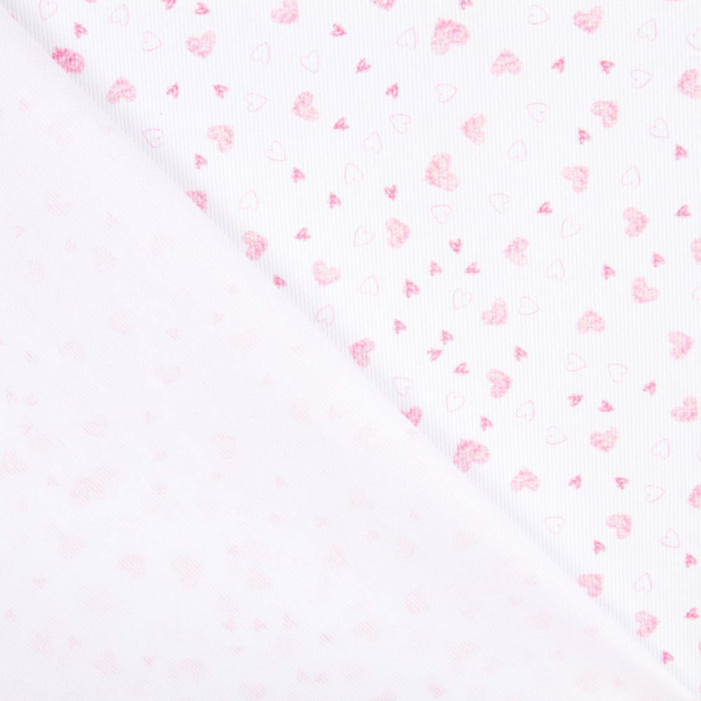 Piqué Canutillo Corazones Rosas - Ribes y Casals