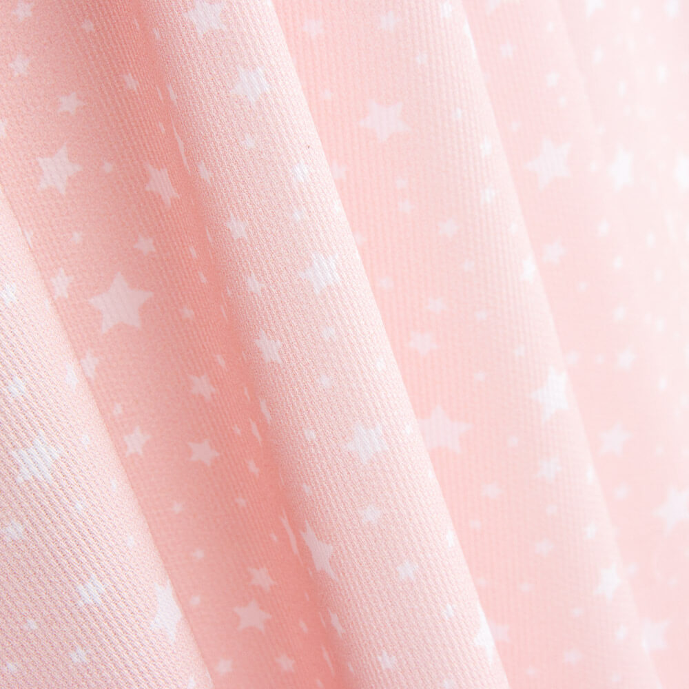 Piqué Canutillo Estrellas Rosa - Ribes y Casals