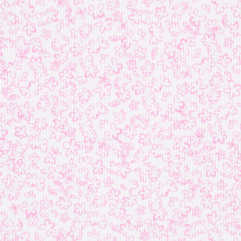 Piqué Canutillo Flores Blanco - Ribes y Casals