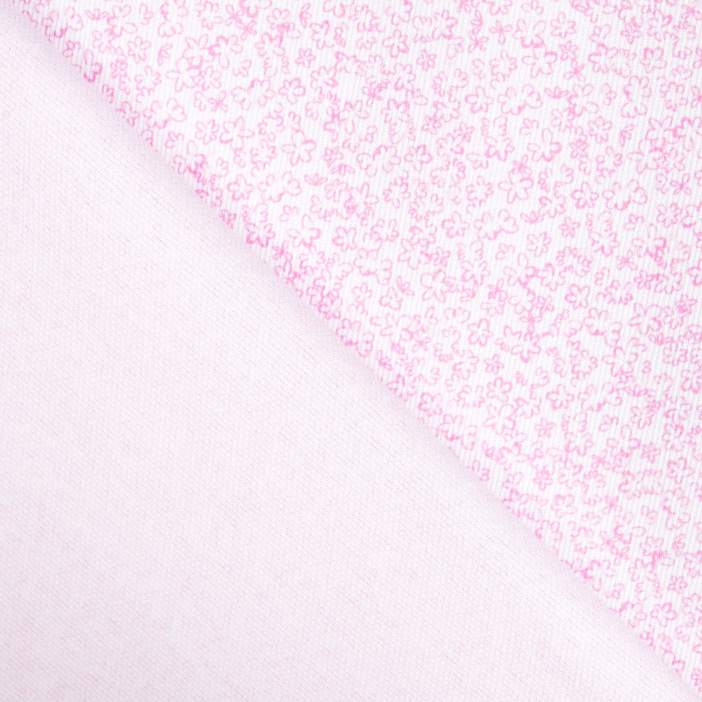 Piqué Canutillo Flores Blanco - Ribes y Casals