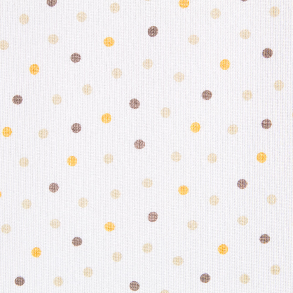 Retal Piqué Canutillo Lunares Amarillo 45x140 cm - Ribes y Casals