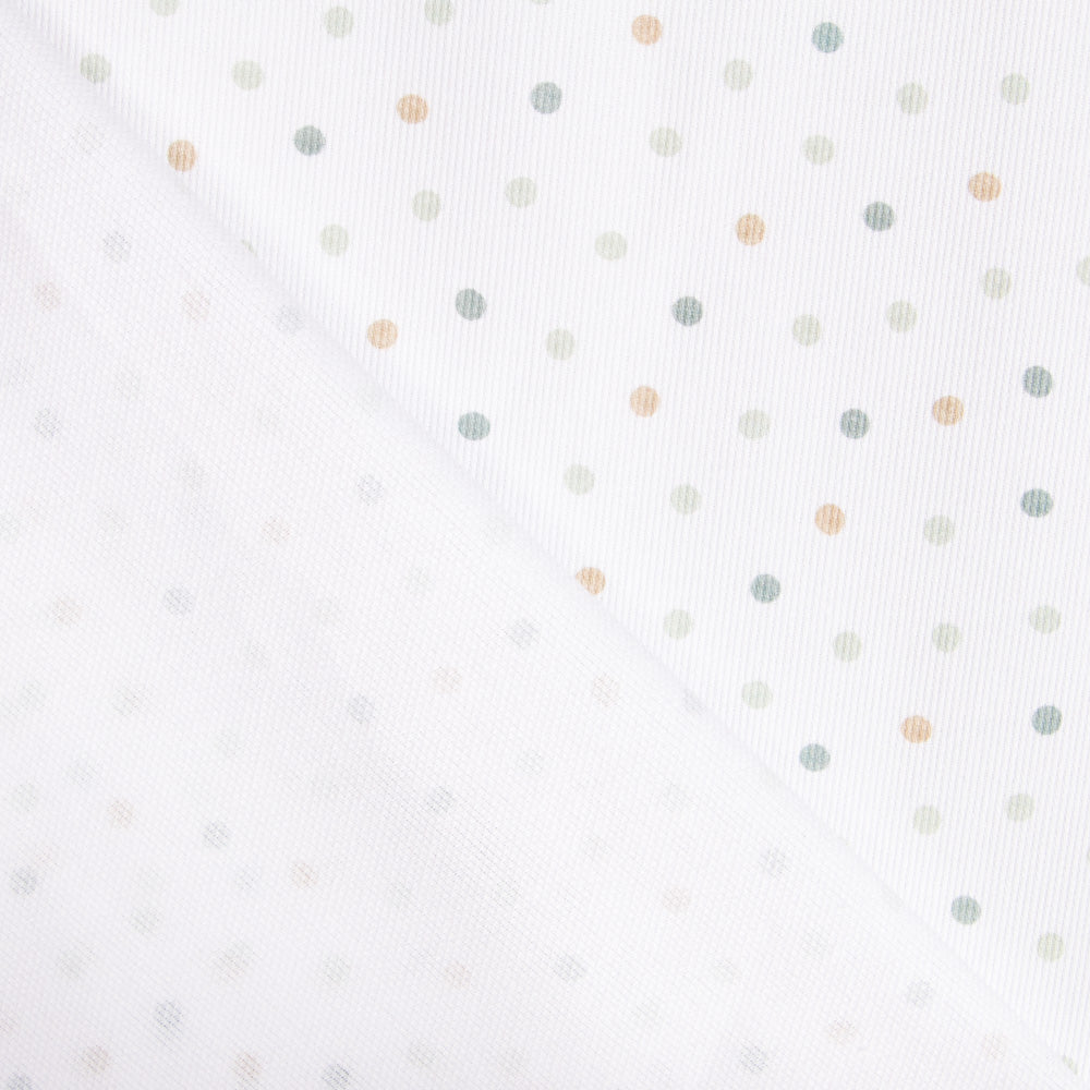 Piqué Canutillo Lunares Verde - Ribes y Casals
