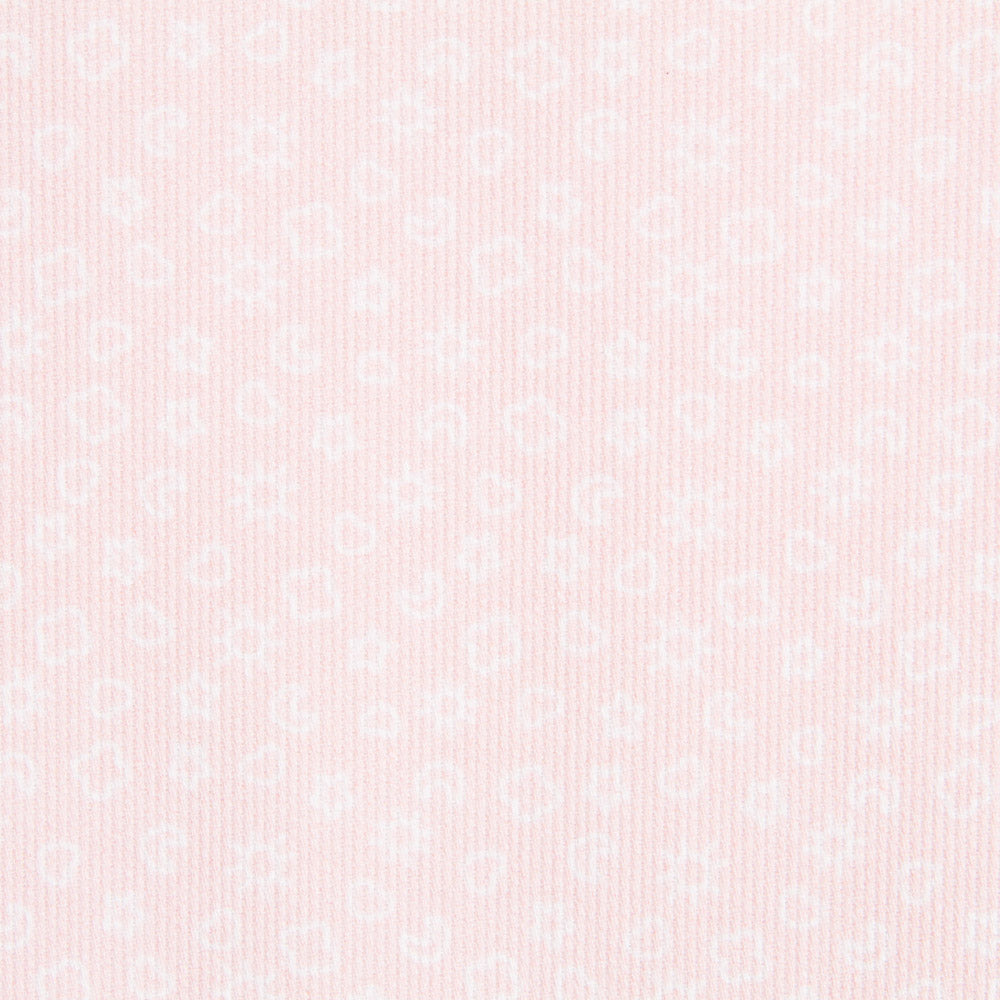 Piqué Canutillo Rosa Pálido Dibujos - Ribes y Casals