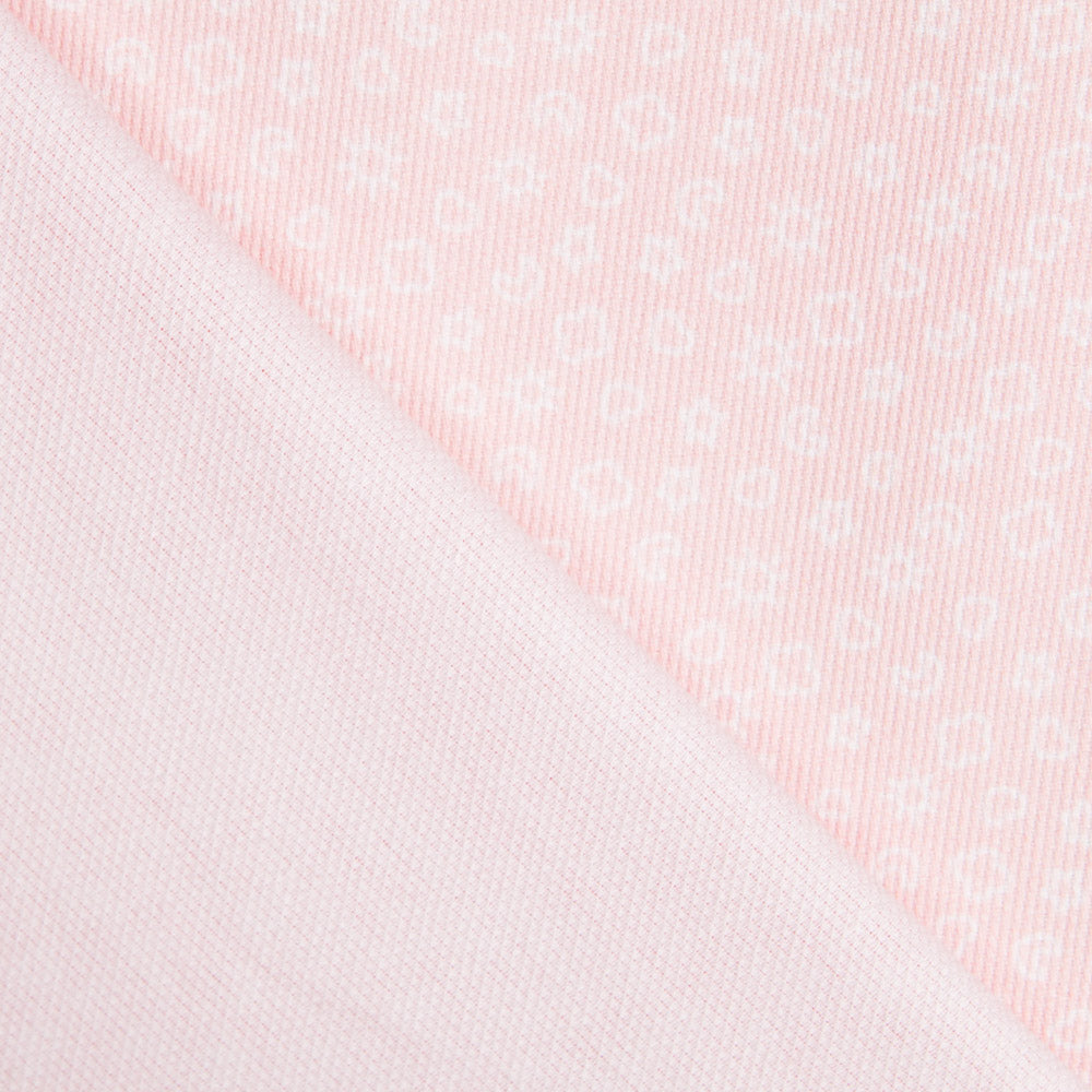 Piqué Canutillo Rosa Pálido Dibujos - Ribes y Casals