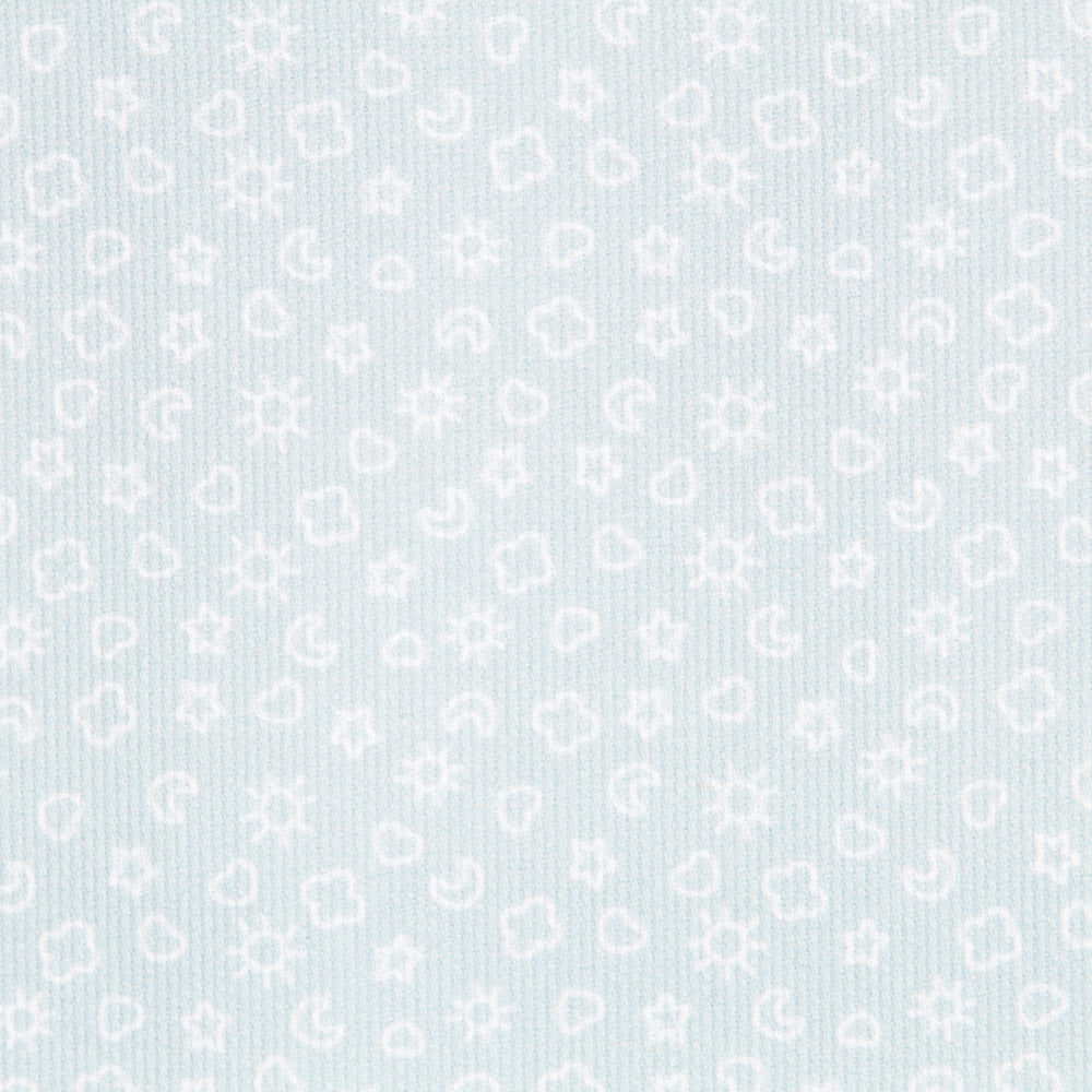 Piqué Canutillo Verde Pálido Dibujos - Ribes y Casals