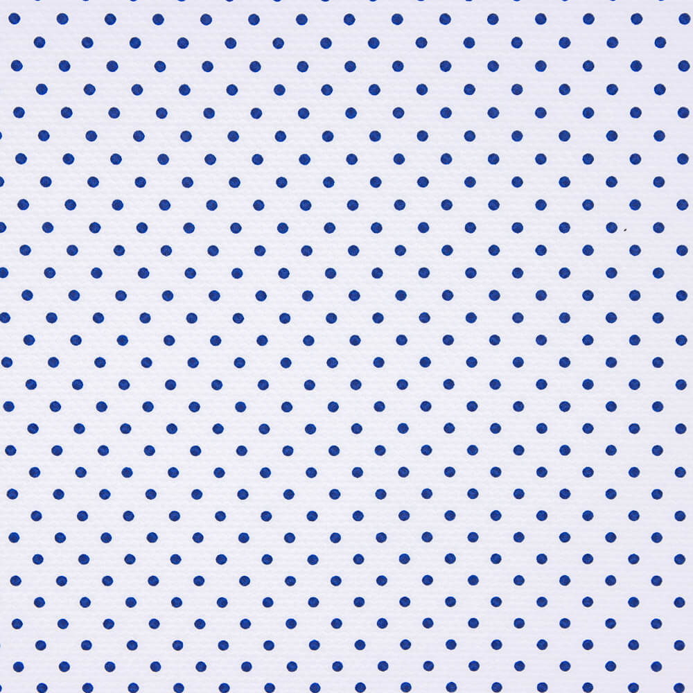 Piqué Estampado Lunar Azul - Ribes y Casals