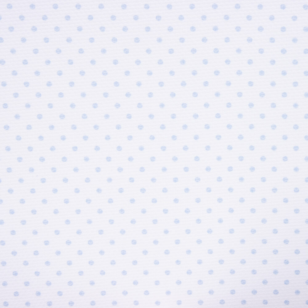 Piqué Estampado Lunar Azul Claro - Ribes y Casals