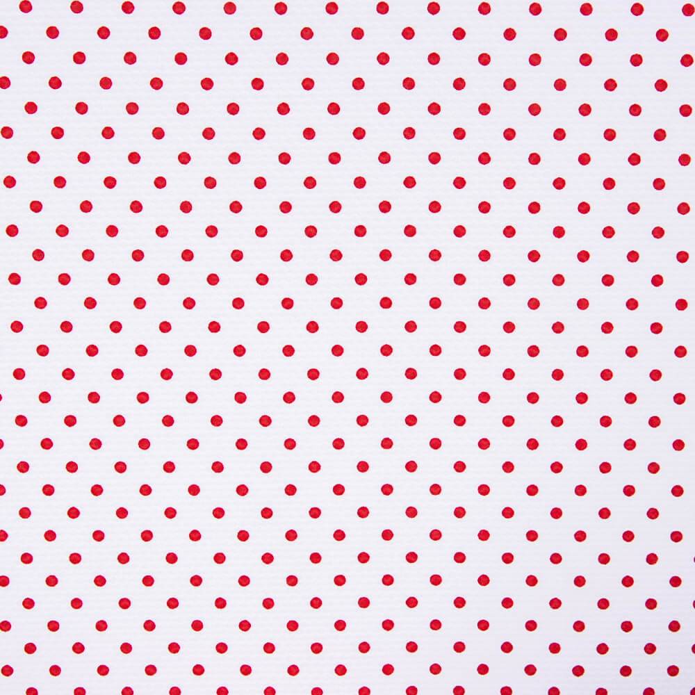 Piqué Estampado Lunar Rojo - Ribes y Casals