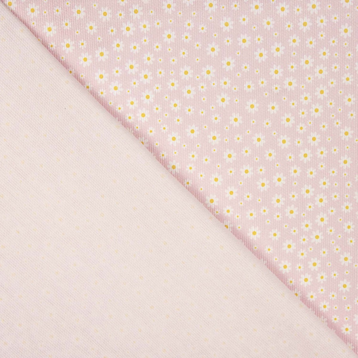 Piqué Algodón Margaritas Rosa - Ribes y Casals
