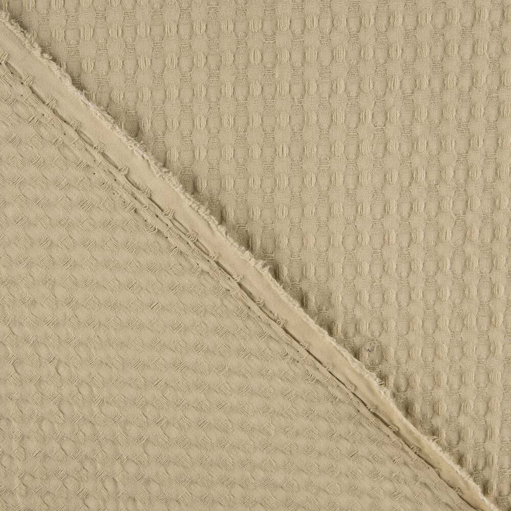 Piqué Waffle Maxi Beige Arena - Ribes y Casals