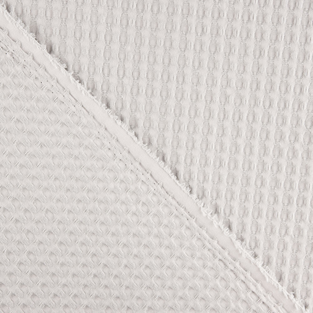 Piqué Waffle Maxi Gris Claro - Ribes y Casals