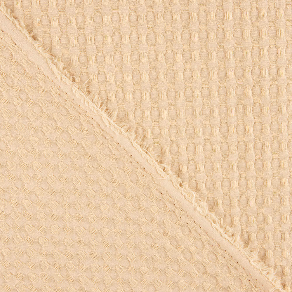 Piqué Waffle Maxi Rosa Nude - Ribes y Casals