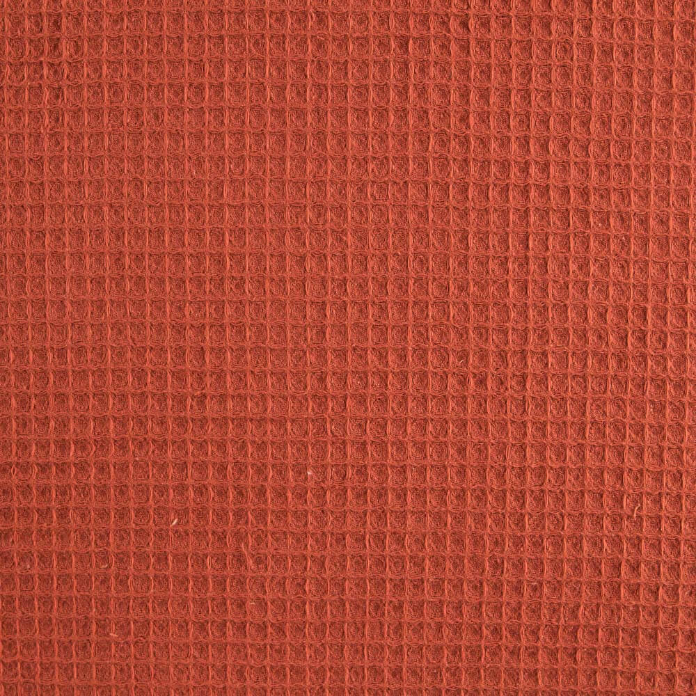 Piqué Waffle Naranja Quemado - Ribes y Casals