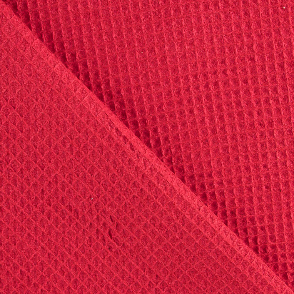 Piqué Waffle Rojo - Ribes y Casals