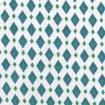 Pique Estampado Rombos Azul - Ribes y Casals