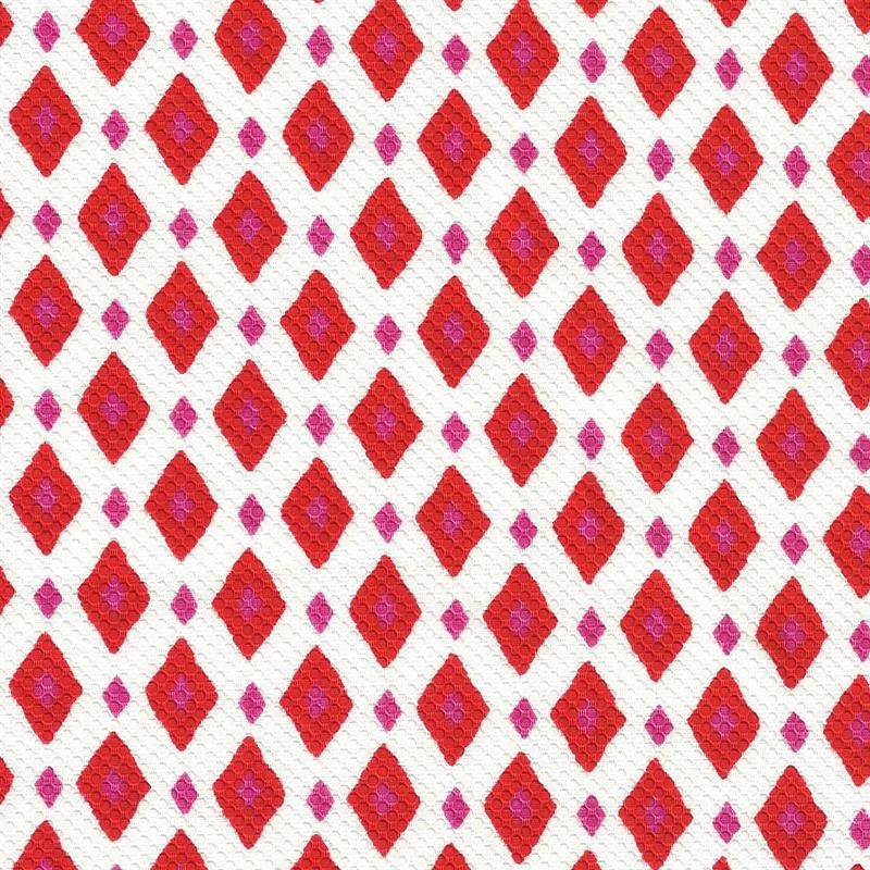 Pique Estampado Rombos Rojo - Ribes y Casals