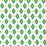 Pique Estampado Rombos Verde - Ribes y Casals