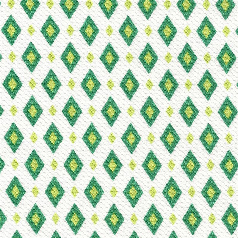 Pique Estampado Rombos Verde - Ribes y Casals