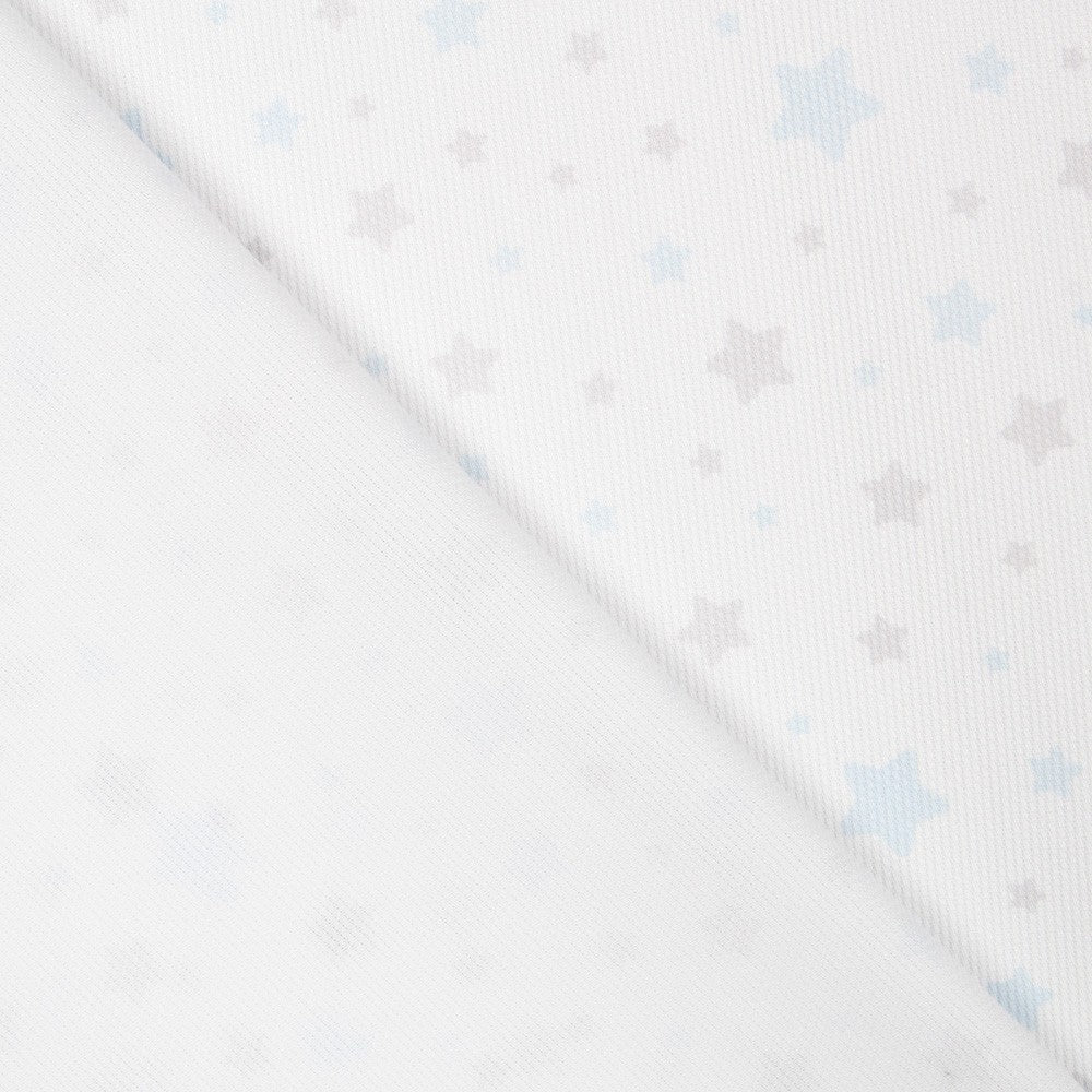 Piqué Estrellas Gris Azul - Ribes y Casals