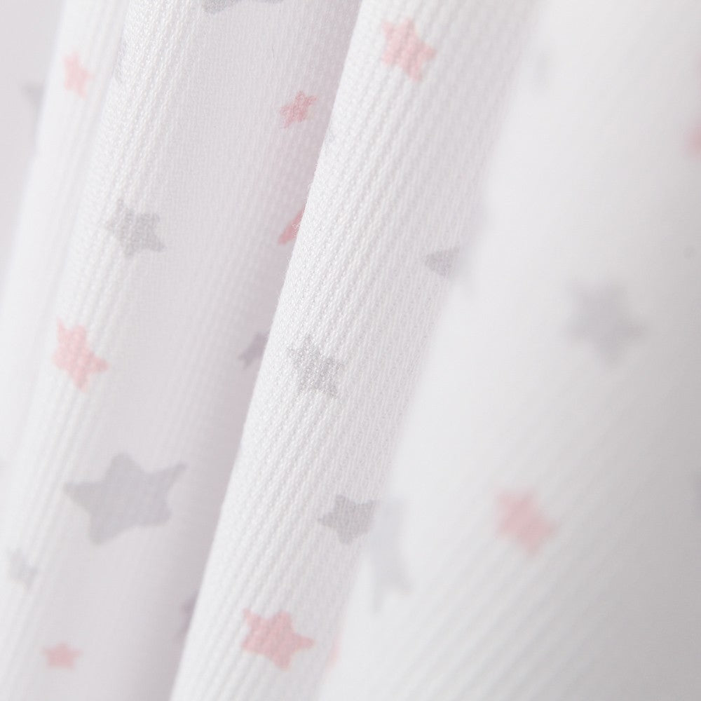 Piqué Estrellas Rosa Gris - Ribes y Casals