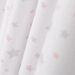 Piqué Estrellas Rosa Gris - Ribes y Casals