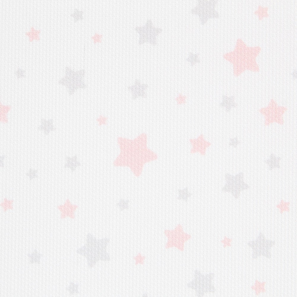 Piqué Estrellas Rosa Gris - Ribes y Casals