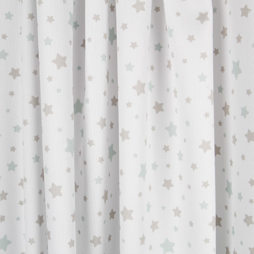 Piqué Estrellas Verde Beige - Ribes y Casals