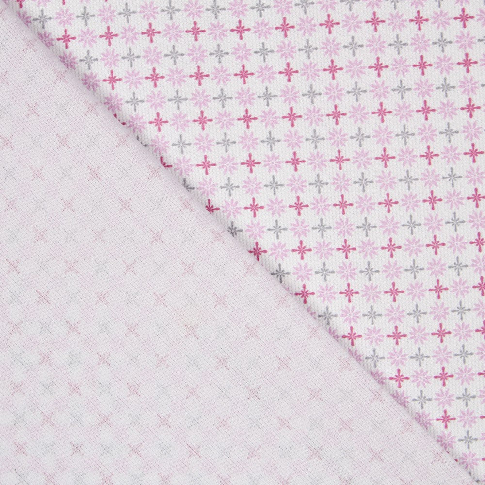 Piqué Geométrico Rosa - Ribes y Casals