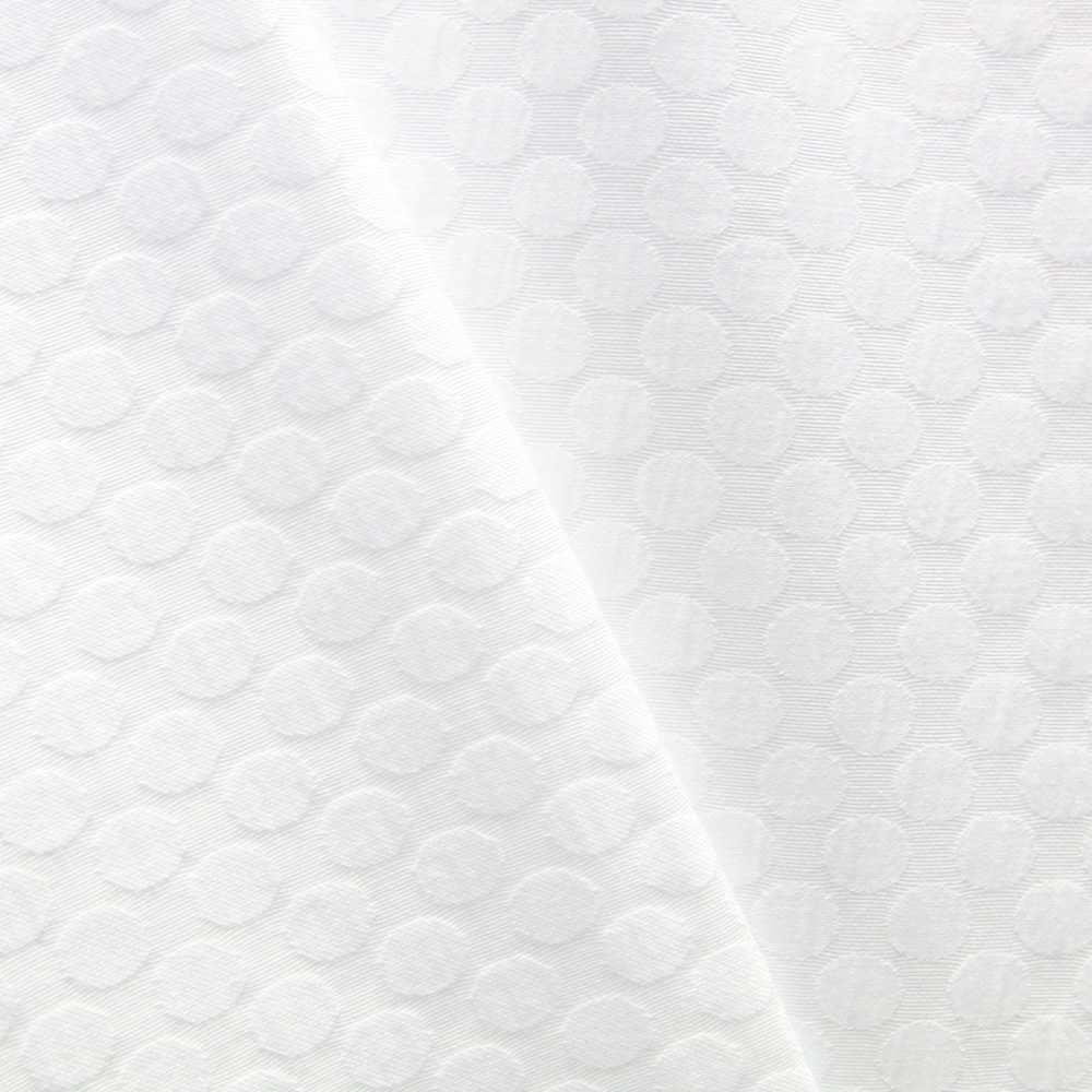 Piqué Jacquard Lunares Blanco - Ribes y Casals