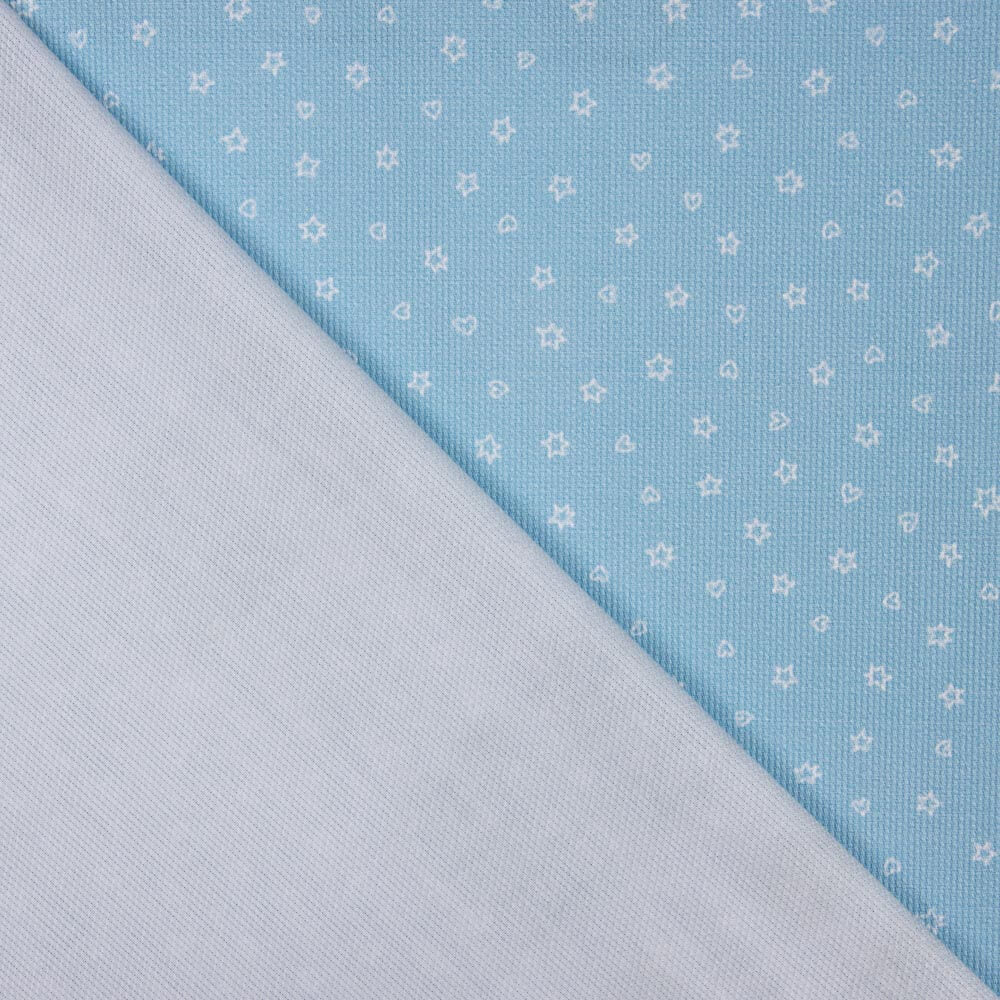 Piqué Canutillo Estrellitas Azul - Ribes y Casals