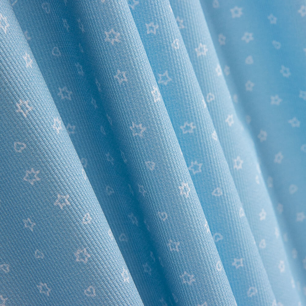 Piqué Canutillo Estrellitas Azul - Ribes y Casals