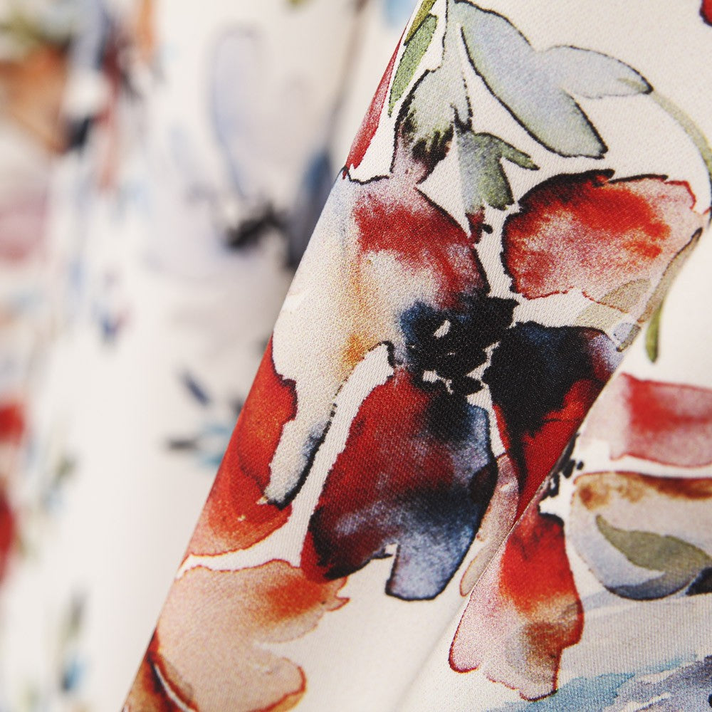 Plana Spandex Floral Cruda - Ribes y Casals