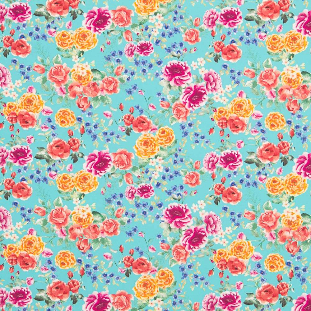 Plana Mini Cretona Turquesa - Ribes y Casals