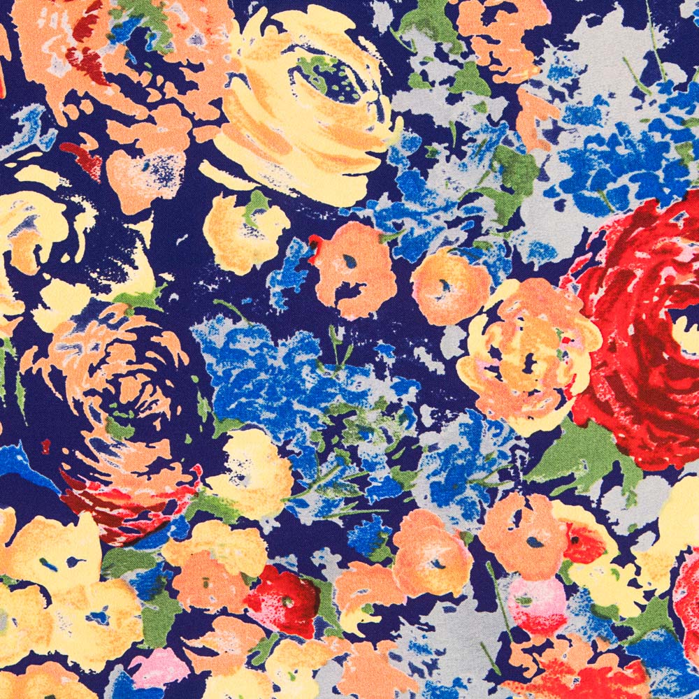 Plana Poliéster Floral Vivo - Ribes y Casals