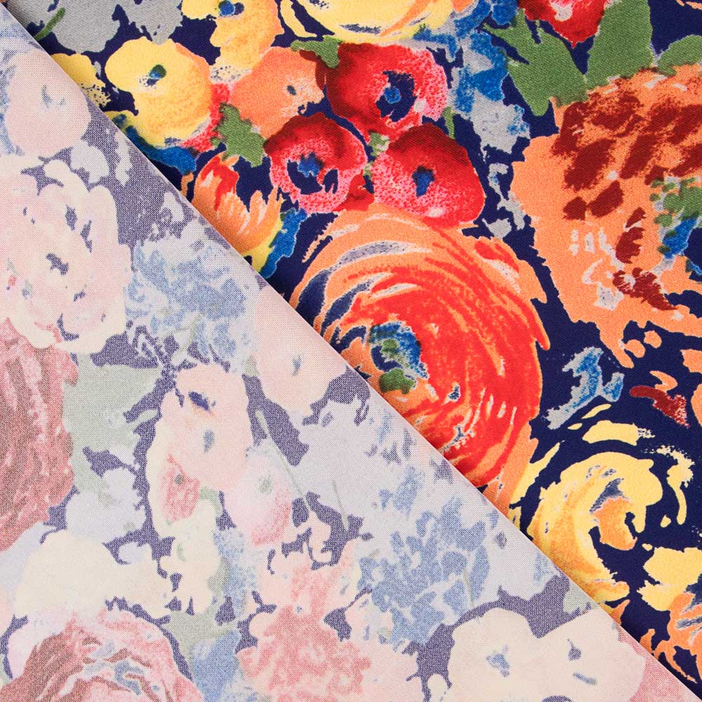 Plana Poliéster Floral Vivo - Ribes y Casals