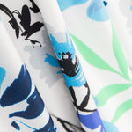 Plana Poliéster Flores Azules - Ribes y Casals