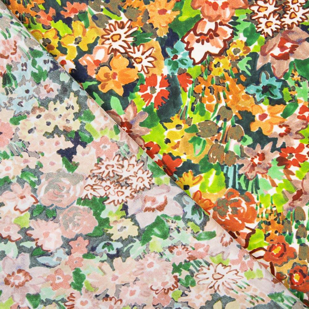 Plana Poliéster Flores Pintura - Ribes y Casals