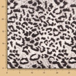 Satén Poliéster Leopardo Gris - Ribes y Casals