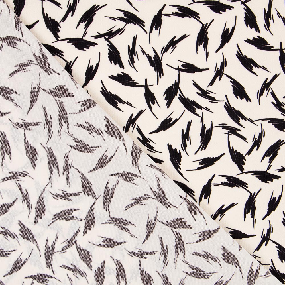 Plana Poliéster Trazos Negros - Ribes y Casals