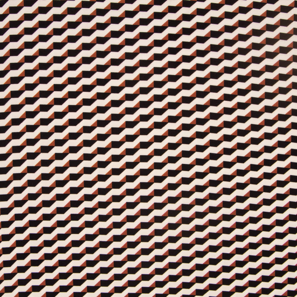 Plana Poliéster Geo Marrón - Ribes y Casals