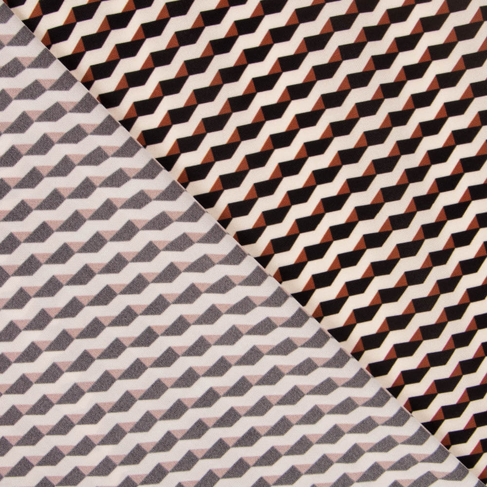 Plana Poliéster Geo Marrón - Ribes y Casals