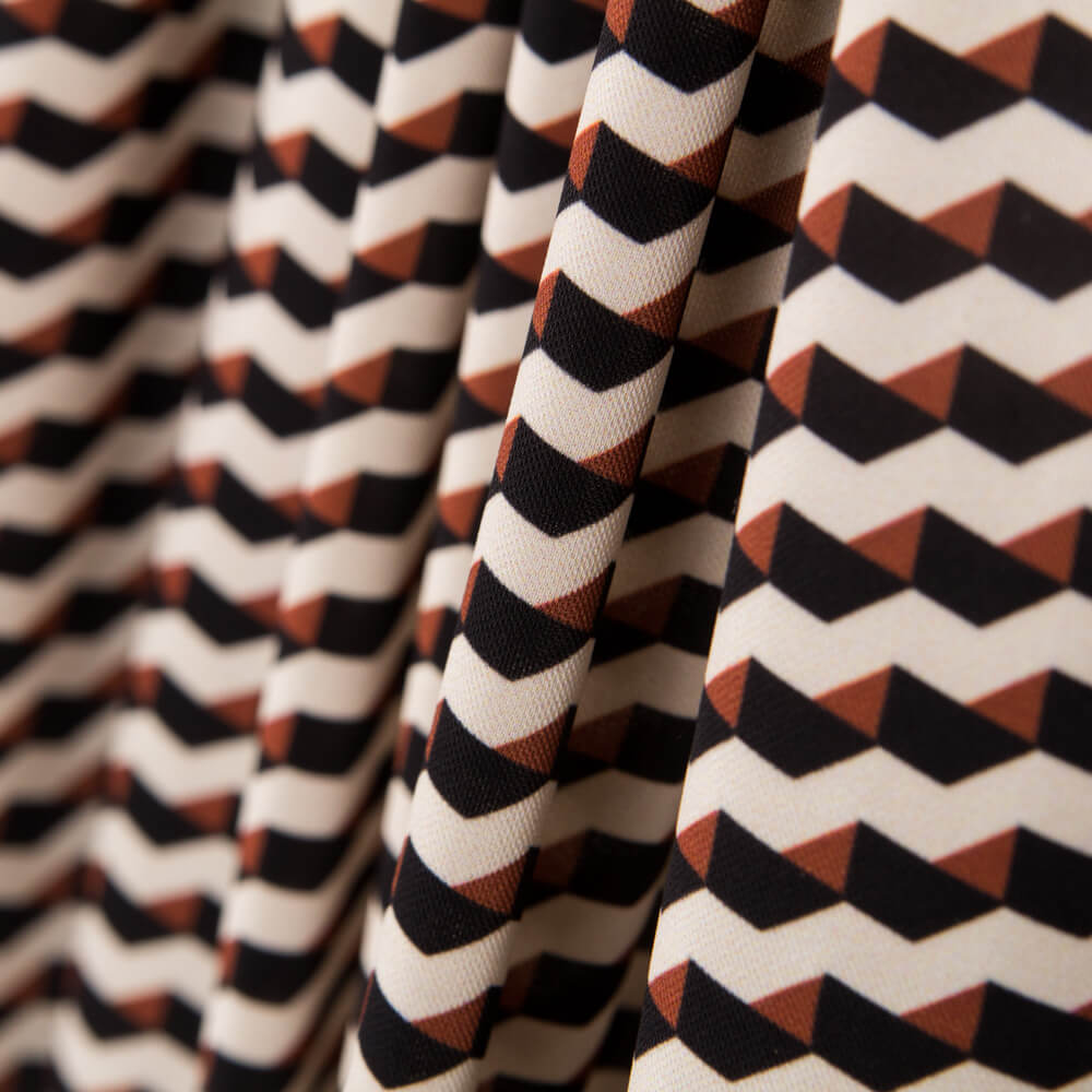 Plana Poliéster Geo Marrón - Ribes y Casals