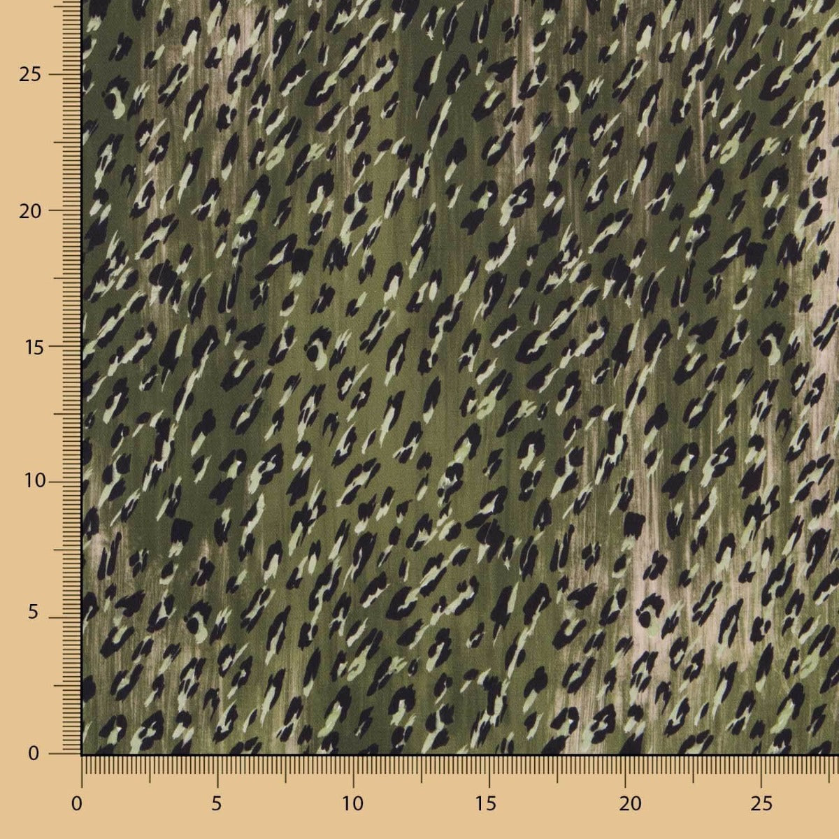 Plana Poliéster Leopardo Verde - Ribes y Casals