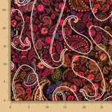 Plana Spandex Viscosa Cachemire Rojo - Ribes y Casals