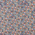 Plana Spandex Viscosa Spandex Mini Flor Azul - Ribes y Casals