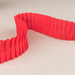 Plisado Poliéster Rojo 30mm - Ribes y Casals